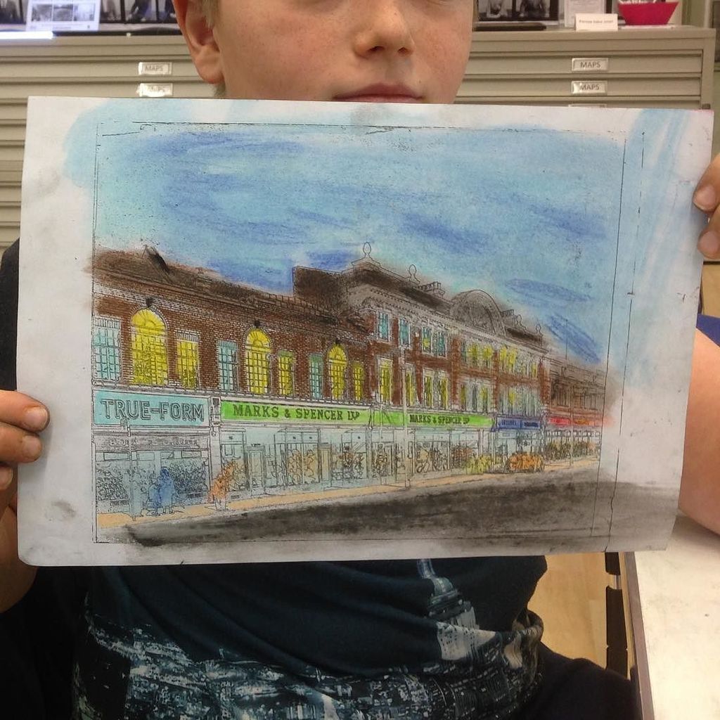 archive_artist's tweet photo. "I'll put the people in black &amp; white, cos people weren't in colour in the 1950s" - young participant was very surp… https://t.co/bqez6Lt9mh