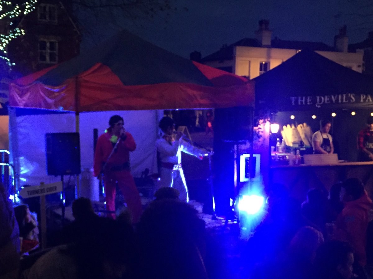 Ok Elvis, both of them, are live on stage NOW #Tenterden