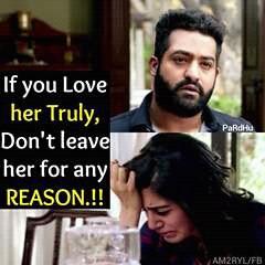 JeenuSamDarling's tweet photo. If you Love her truly ,
Dnt leave her for any Reason !!
#JanathaGarage @Samanthaprabhu2 @tarak9999 😊
#queot https://t.co/ipCJDVpMry