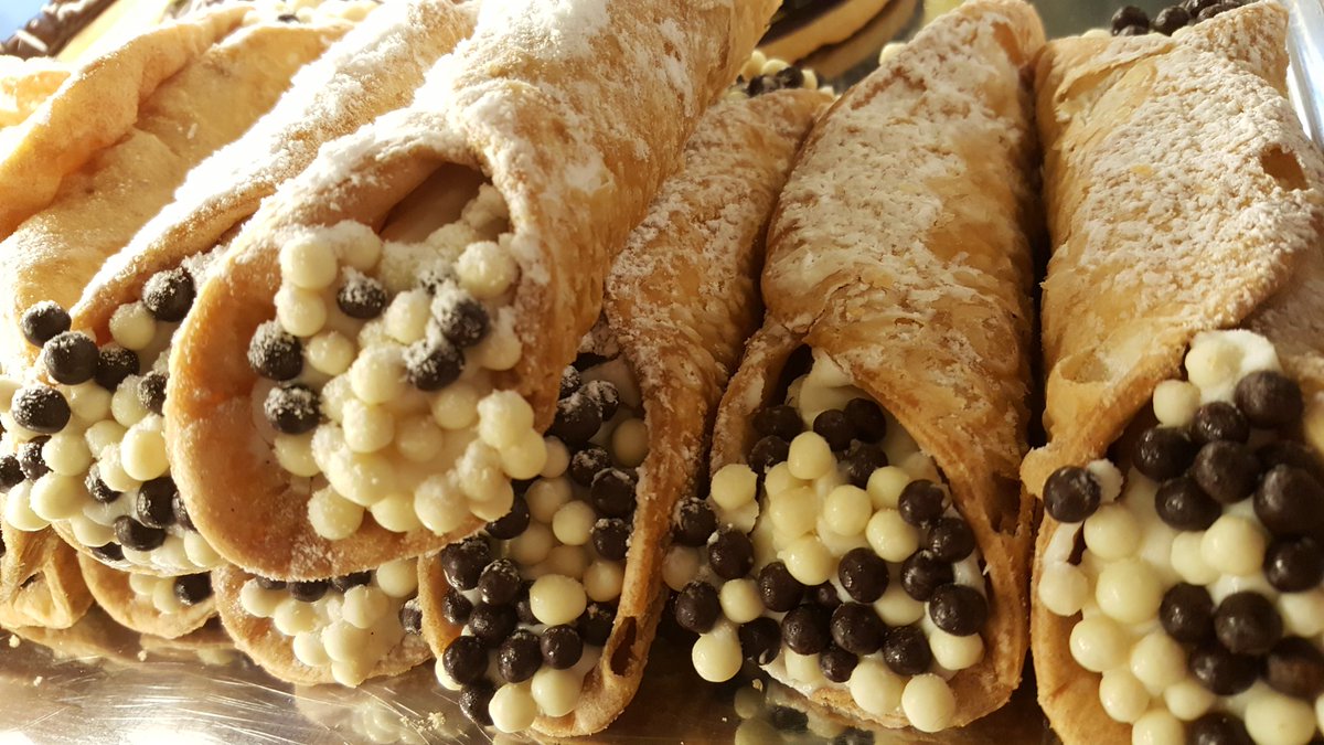 Cannolis are in...