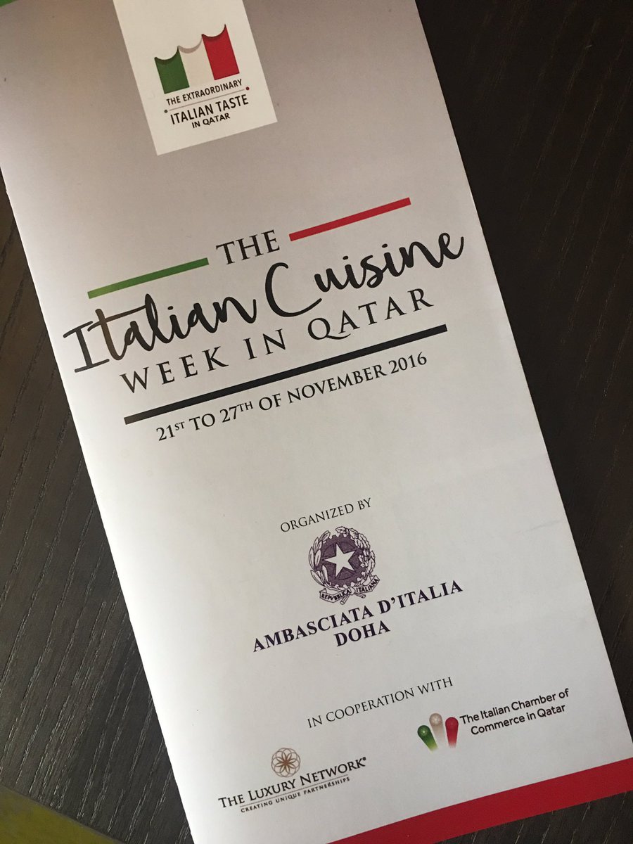 Bastailsogno's tweet photo. Today @WestinDoha | Live show with chef #GianfrancoPascucci from @LaProvadelCuoco | @EITQ2016 #Italianinqatar @LiaBonfio https://t.co/axbv6XZsGQ