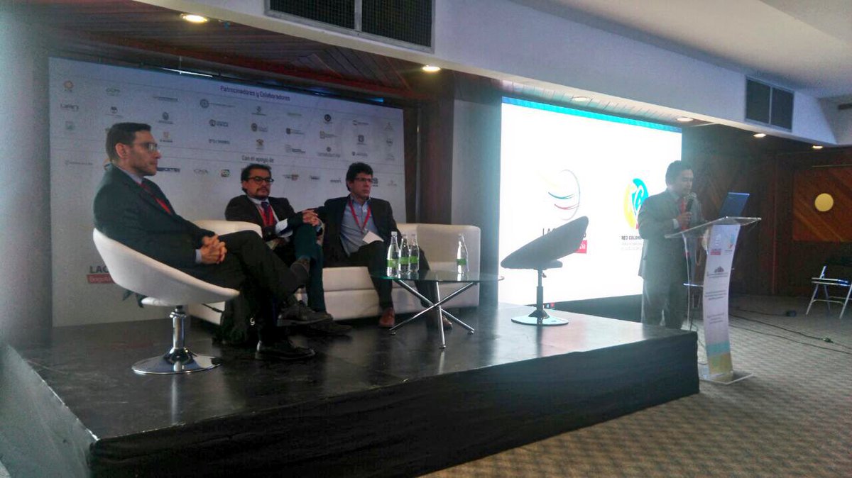 OCyTColombia's tweet photo. @carlosnupia, investigador líder del Área de Política Científica y Relaciones Internacionales del @OCyTColombia presente en #LACHEC2016 https://t.co/0rPU6Ftpy0
