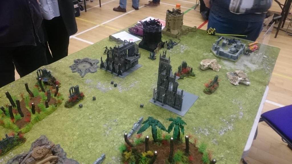 TabletopGameSoc's tweet photo. CTGS' Great Escape scenario game is happening today at #Battleground. Can the Guard escape the daemons safely?! https://t.co/FVPCRKiuT5