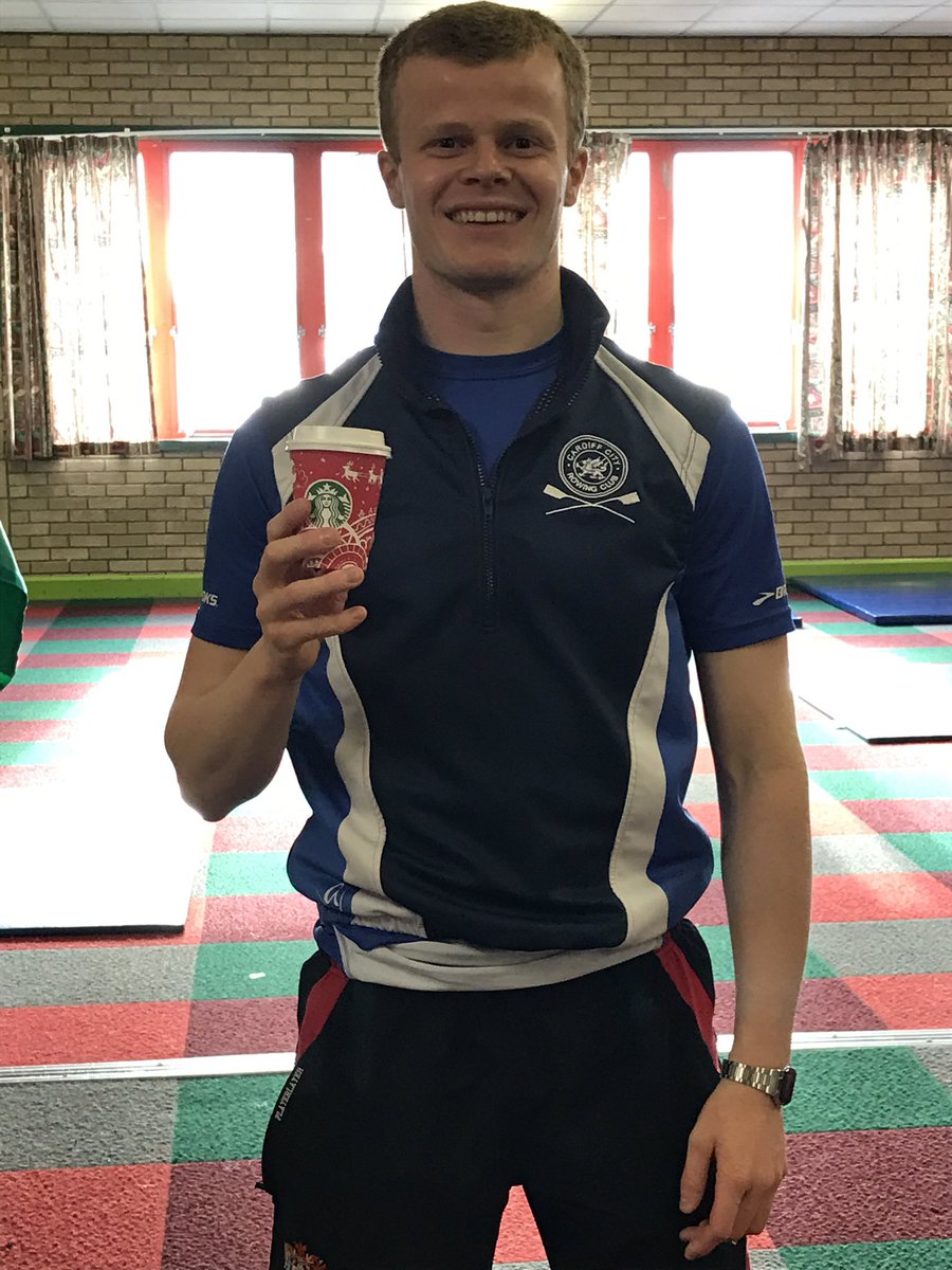 Big thanks to <a href="/StarbucksUK/">Starbucks UK</a> in Mermaid Quay for their donation of a filter coffee flask for today's Welsh indoors #WIRC #RowHardOrRowHome