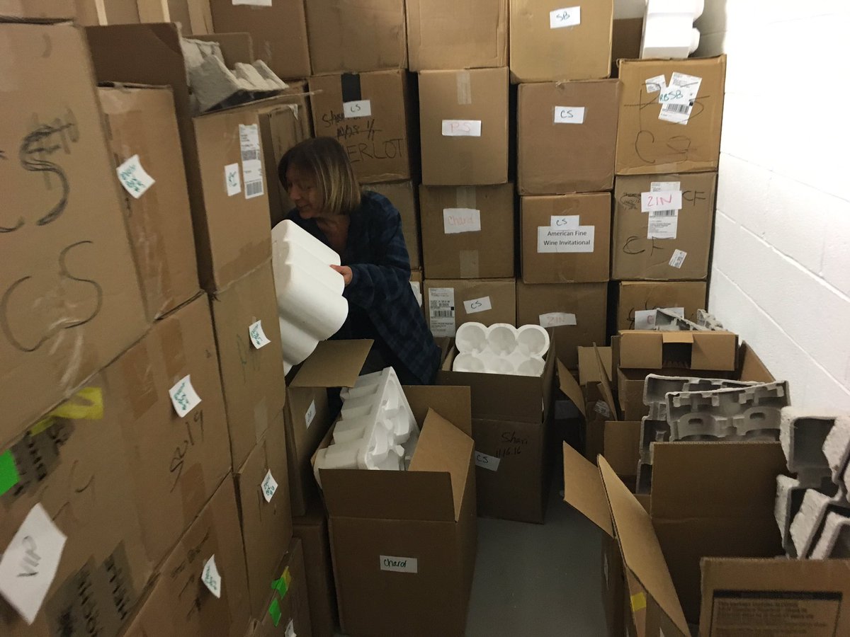 Headed to RoboVault to check in about 200 more wines for the 10th annual American Fine Wine Invitational.