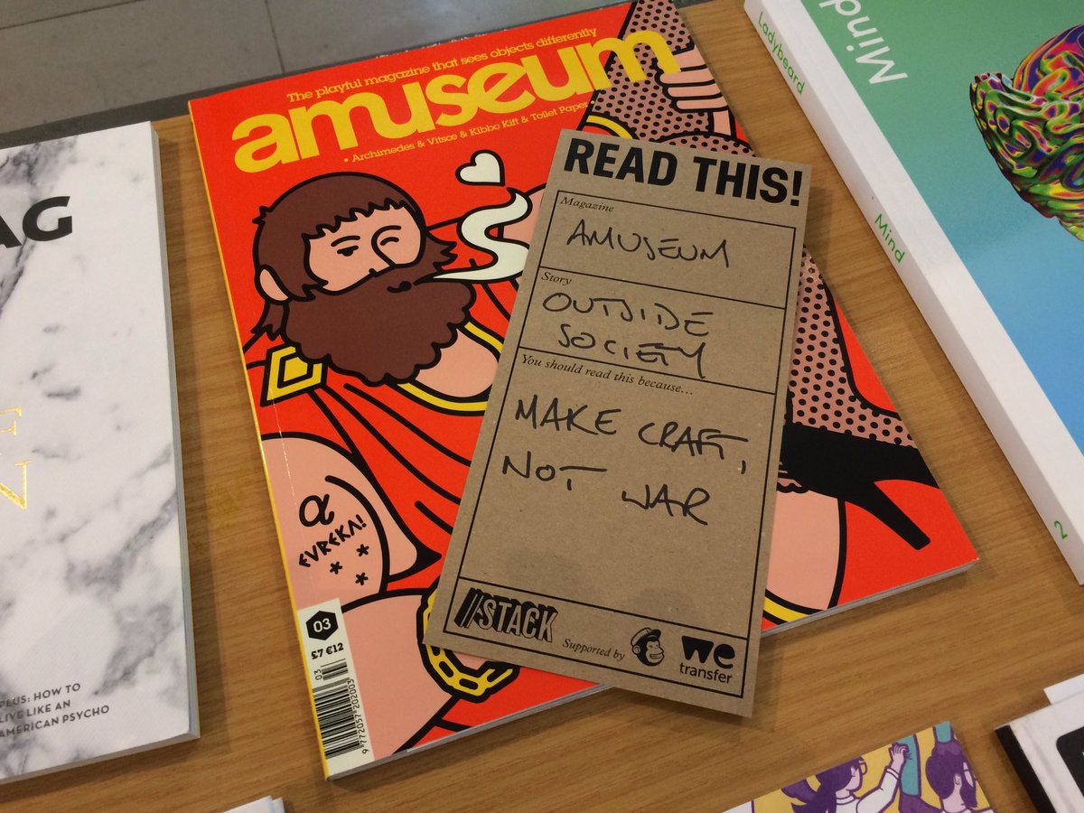 StackMagazines's tweet photo. You can't ask others to do something you won't do yourself, so my shout goes to @amuseummag for its Kibbo Kift story #guntomyhead https://t.co/shDH89BE09