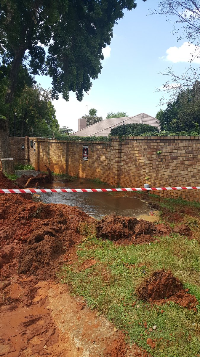 Please explain to me how the ground can be dug up and the pipe left exposed to waste so much water in such desperate times of drought?