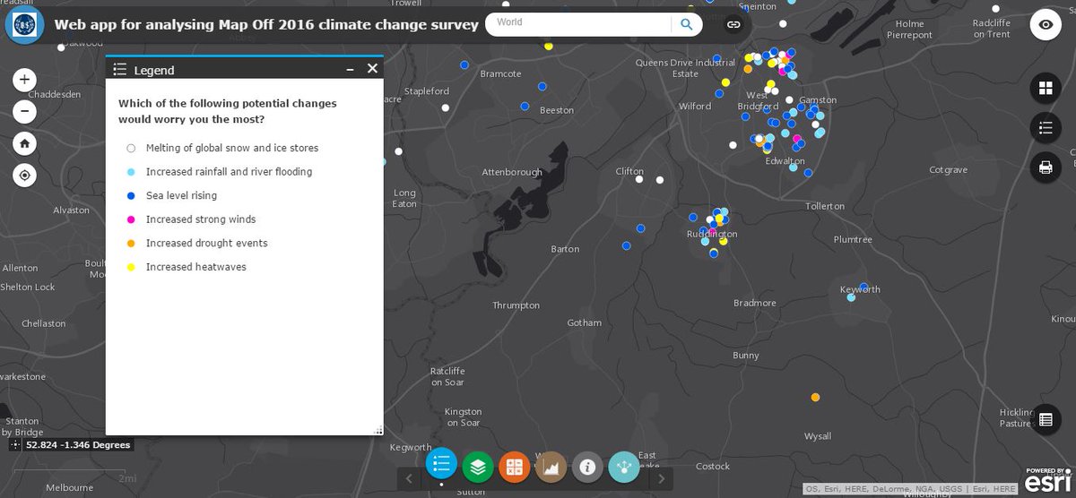 RushcliffeGeog's tweet photo. Y9 use GIS skills to analyse their climate survey data! https://t.co/4pqcsI5KRV @RushcliffeSCH @TrentAcadGroup @RHSB_Geography #GIS @esriuk https://t.co/vuFEHpvP1x