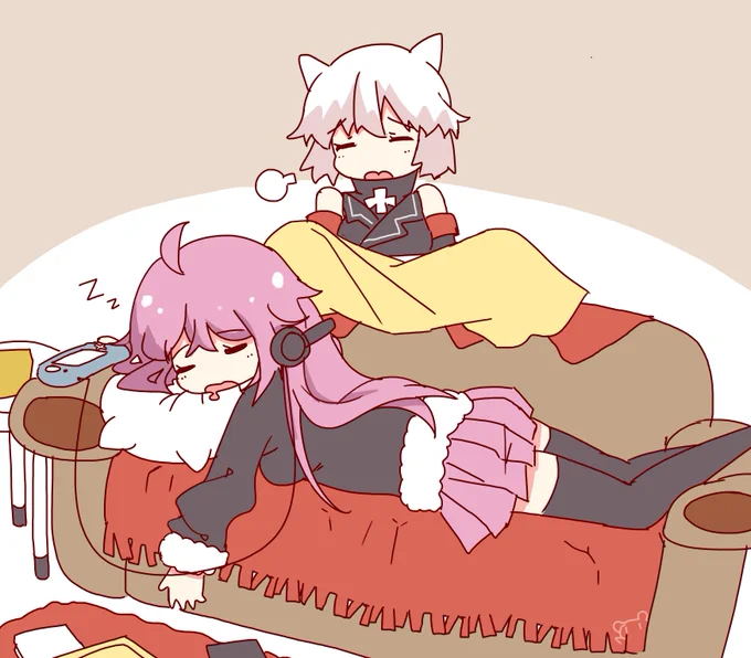 ビスマルク氏最近の悩みは妹がよくゲームをしたまま寝ることです #戦艦少女R 