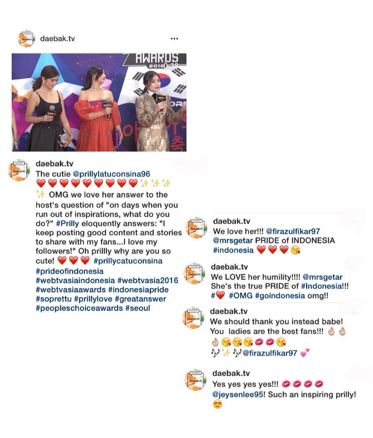 xvsundayrosevx's tweet photo. The cutie @PrillyBie 😍 
https://t.co/6QYSENzwOi on ig 

#PrillyAtWEBTVASIAAWARDS #proud 👏 https://t.co/596BmWDjCX