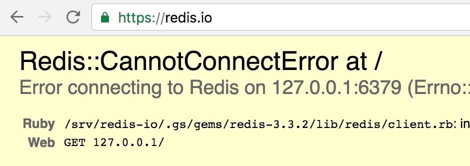 heipei's tweet photo. Oh the irony... ;) #redis https://t.co/BC9XmnteiZ