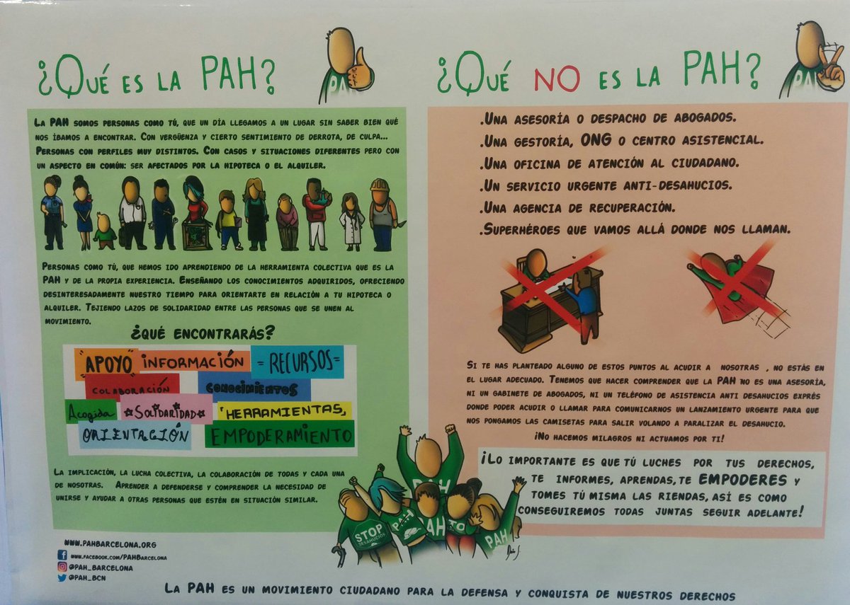 wilisunt's tweet photo. ¿Qué es @LA_PAH? Y ¿Qué no es @LA_PAH? Que no te confundan. Genial mural de @PAH_BCN ;) https://t.co/ixJywcPDjV