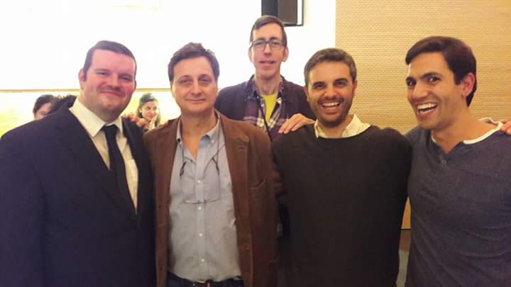 lacunensis's tweet photo. Nuestro director @JoseHerrero19 recibiendo impresiones de los compositores tras el estreno de sus obras.Palabras de emoción y agradecimiento https://t.co/HkVjz60Uwh
