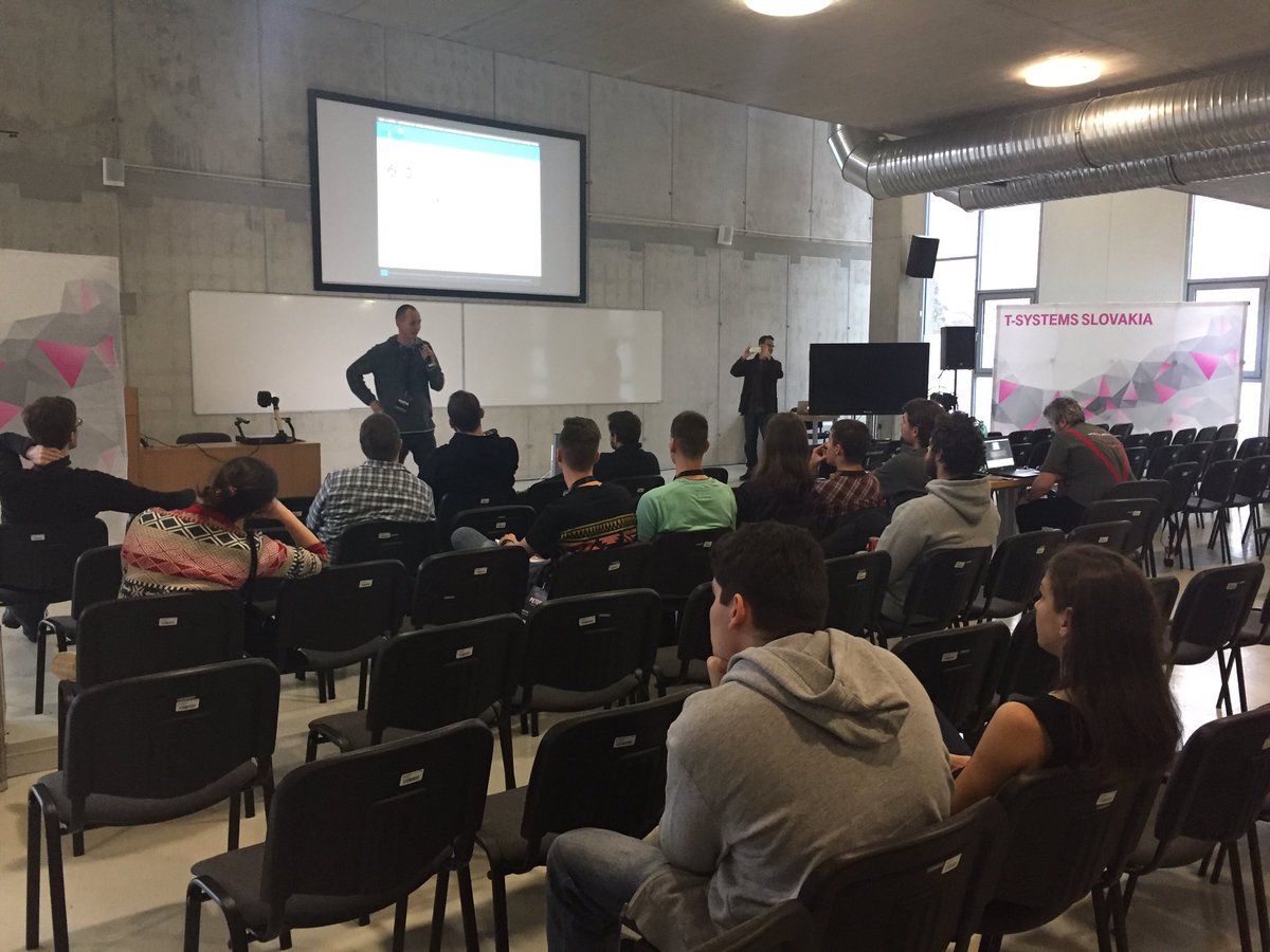 tsystems_sk's tweet photo. #SDI4apps #workshop at our #hackathon https://t.co/Uy5FDYR2UK