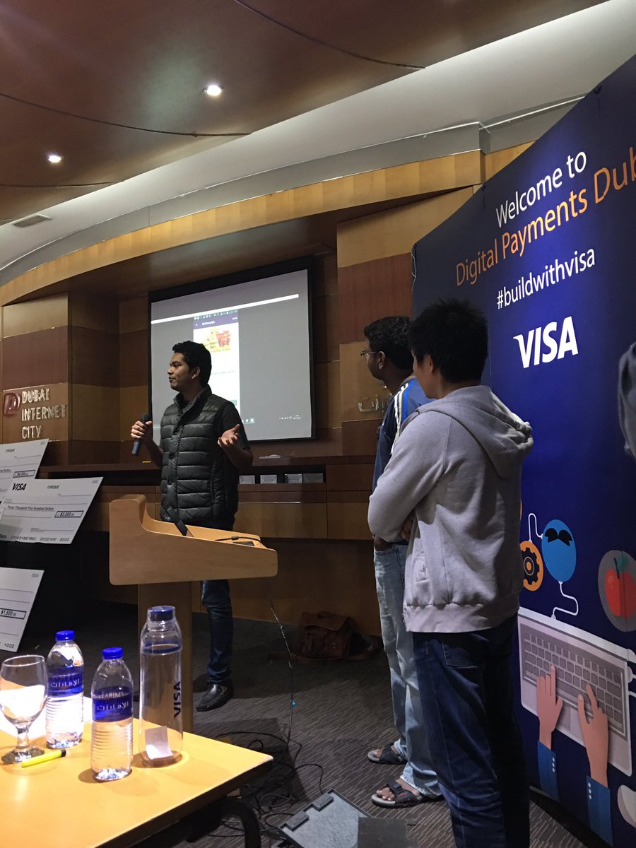 AngelHack's tweet photo. Team Paysmart is using cashtags aka hashtags for payments for #millennials #buildwithvisa @Visamiddleeast https://t.co/WVQsZjoU6U