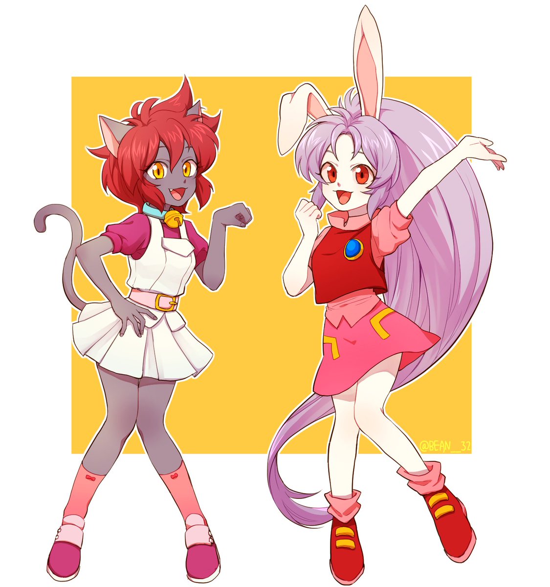 꾸러기 수비대 쿠키🐱와 새초미🐰~! 그냥 취향이라서 그려봤습니다.. 근데 똘기🐭도 넘 취향이네욘 나중에 그려봐야지Translate post