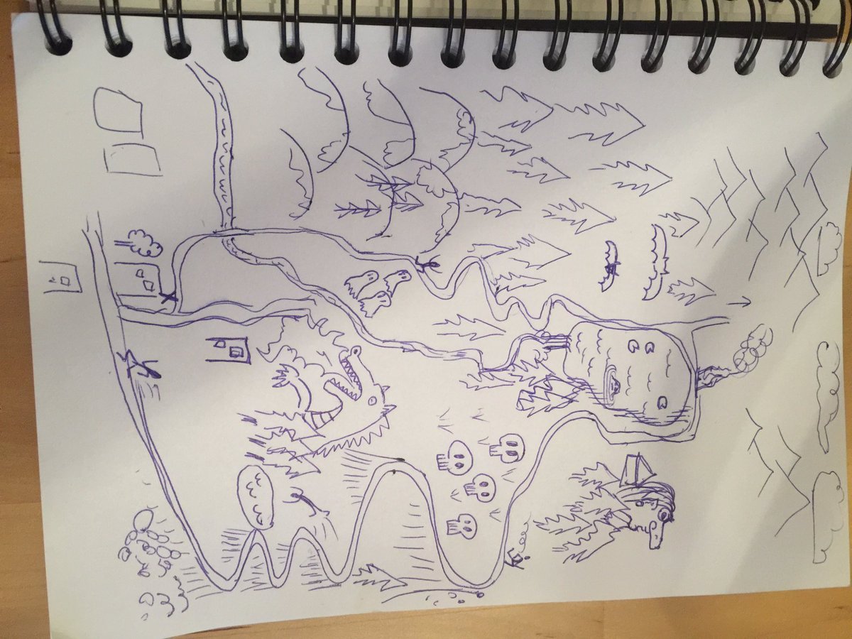 codewiz's tweet image. Explained to my 4yr old what happened during my run in the forest. Might have exaggerated a bit.