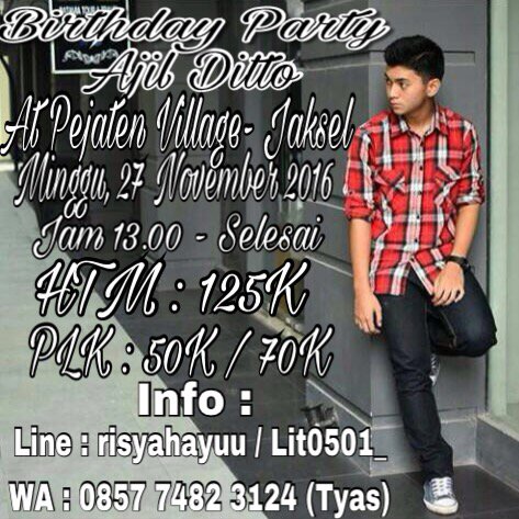 OFC_BFAjilNEW's tweet photo. Seeyou guys yg ikutan besok☺️ yg mau dtg tp dadakan? Boleh kok lgsg bayar ditempat ketemu panitianya ya jm 1siang cc. @AjilDitto_08 https://t.co/hR2MtoC5ui