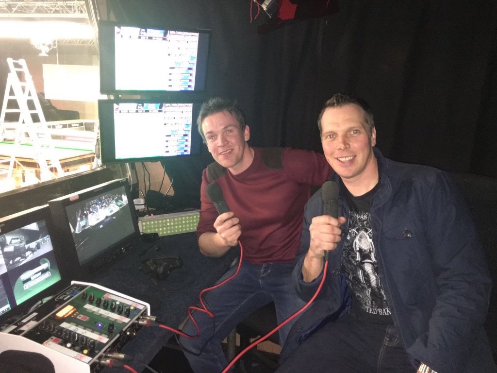 In the commentary box with jp lol