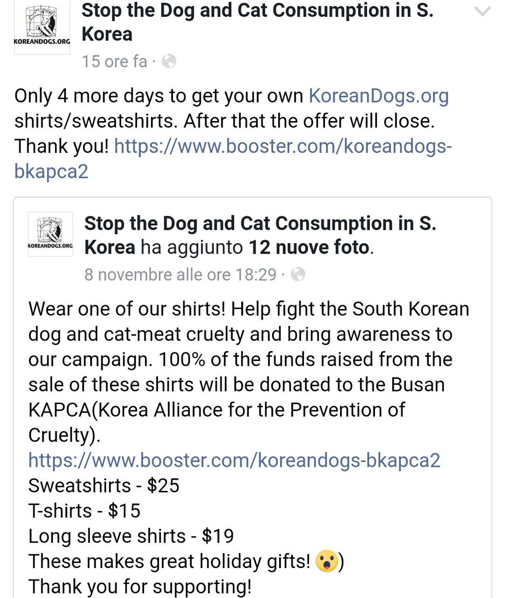 Koreandogs's tweet photo. 🔷T-SHIRT CAMPAIGN🔷TO SUPPORT #BUSAN #KAPCA🔷#EndDogMeatTrade #SouthKorea
👉https://t.co/6k3YaUD83D
ℹhttps://t.co/kjEZpgv3Mo https://t.co/YTH2tBX5ye