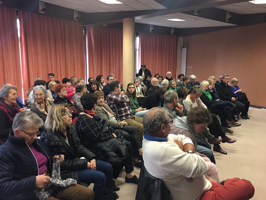 DavidGUTSCHER's tweet image. Salle archi comble pour la conférence de @Libjeancalvin ! Les juifs à Cholet et dans les Mauges pendant l&apos;occupation. @villedecholet