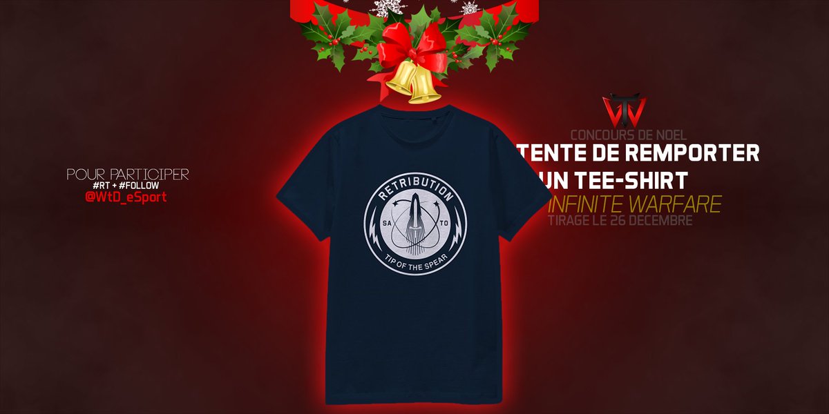 WanteD_TeamFR's tweet photo. [#CONCOURS] 🎁

Tentez de remporter un superbe tee-shirt #IW !

Il vous suffit de #RT + #Follow @WtD_eSport

Tirage le 26 décembre en #LIVE 🎥 https://t.co/7UPY08zfnw
