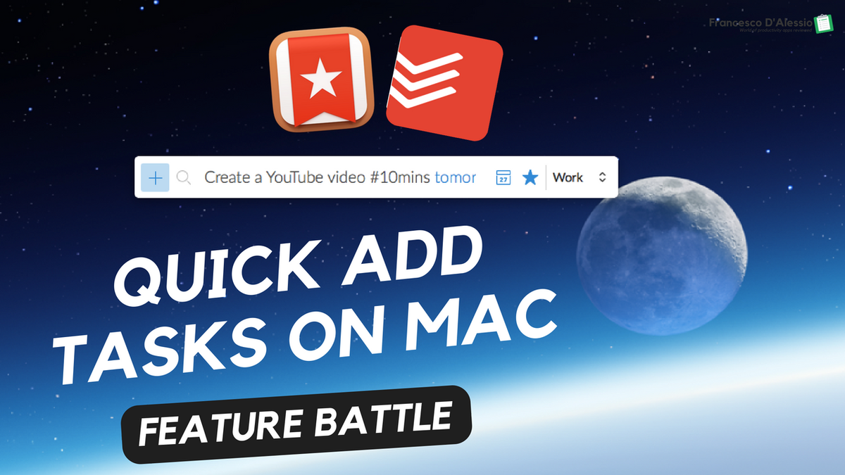 FrancescoD_Ales's tweet photo. Using Quick Add tasks on Mac - @wunderlist vs @todoist showdown! https://t.co/B7XaWApLVx #quickadd https://t.co/eyeAd05u2d
