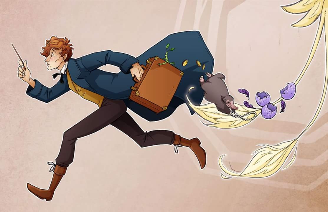 HPSourceFr's tweet photo. Fanart de Norbert et sa valise https://t.co/5pv8j8AHUL