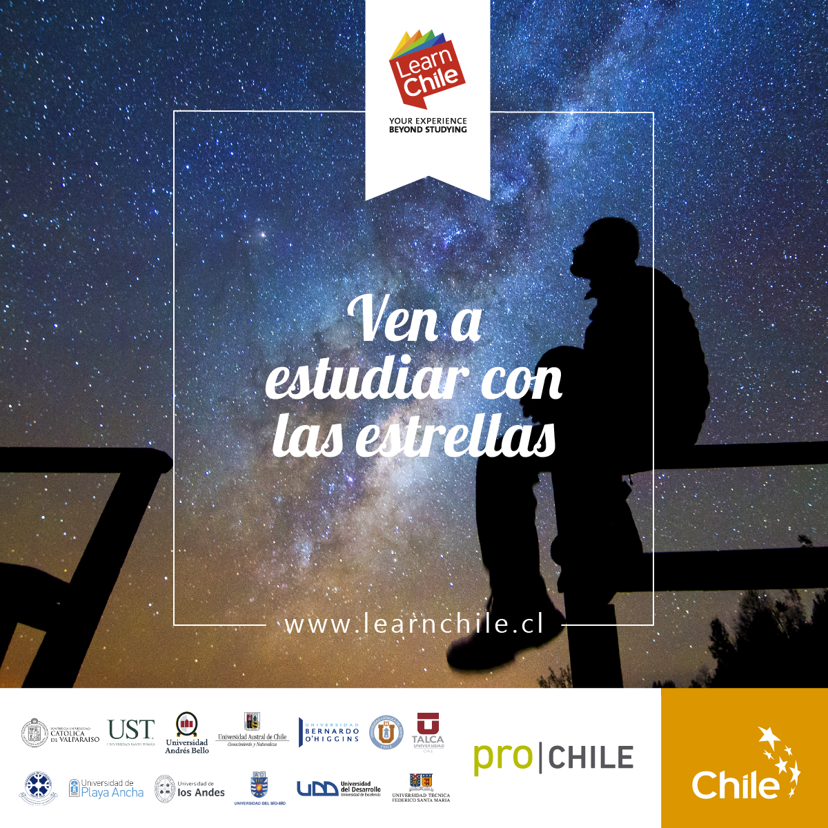 LearnChile's tweet photo. Estudia con las estrellas!  #Chile es uno de los observatorios naturales más importantes del planeta.  Conoce como en #LACHEC2016 #Colombia https://t.co/n6L6L3unMz