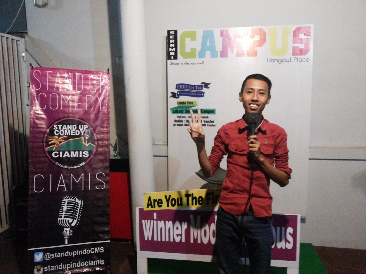 StandupindoCMS's tweet photo. #OpenmicCiamis kita kedatangan tamu dari @IMY_StandUp  @anangcole204 yuhuuu 😍 https://t.co/jV9vSSXoCq