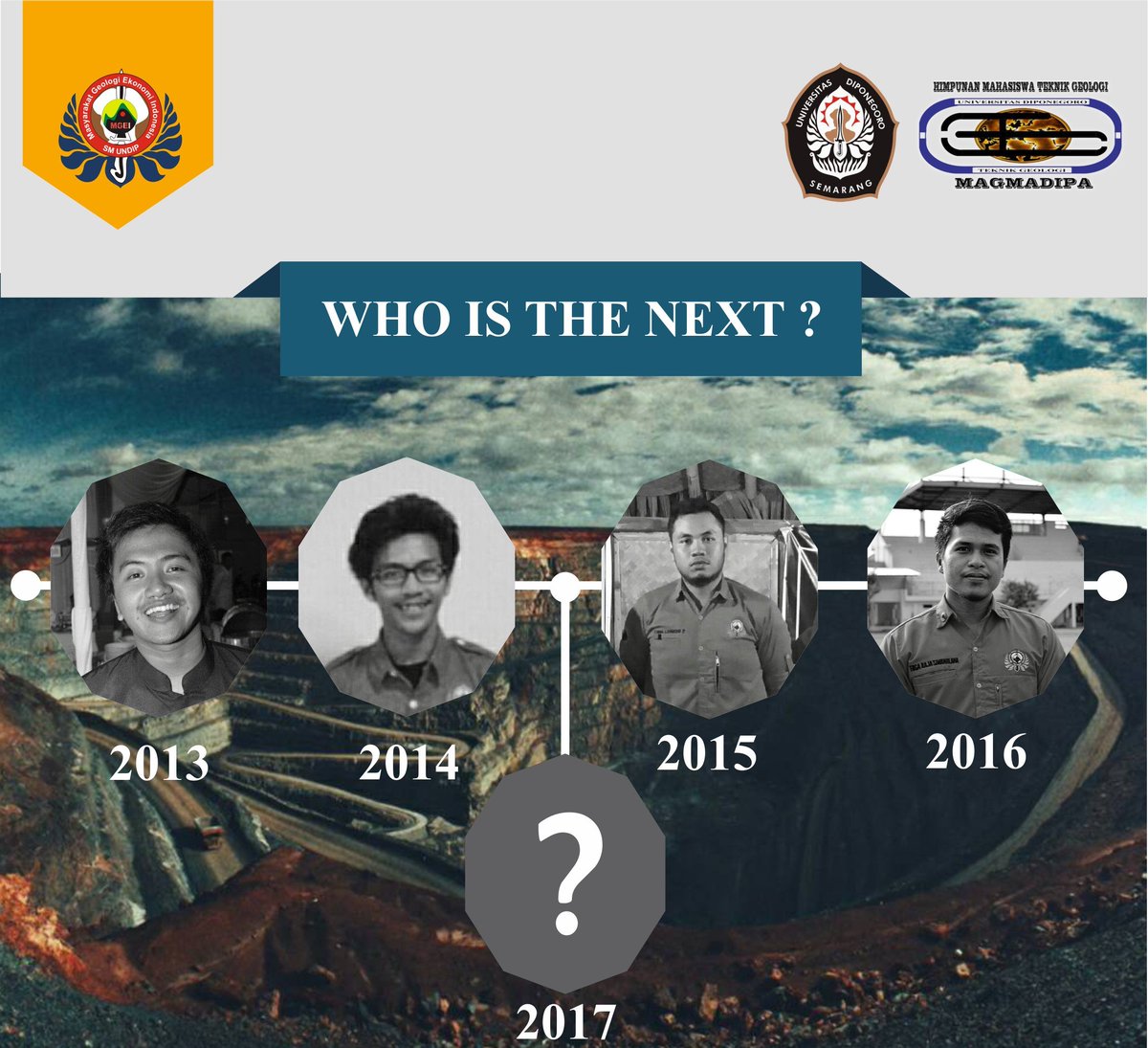Siapa pemimpin SM MGEI UNDIP selanjutnya?

Sendiant Angga Darmawan-Tegar Pangestu Triwibowo-Zuna Lihardo Purba-Toga Raja Simanullang-???