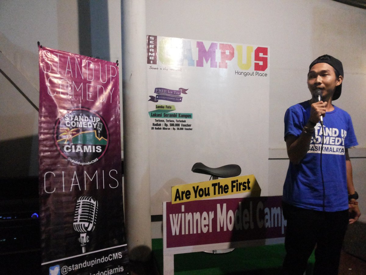 #OpenmicCiamis <a href="/ALDYSETIAMAN/">#AMS</a> yg ngomongin kaos