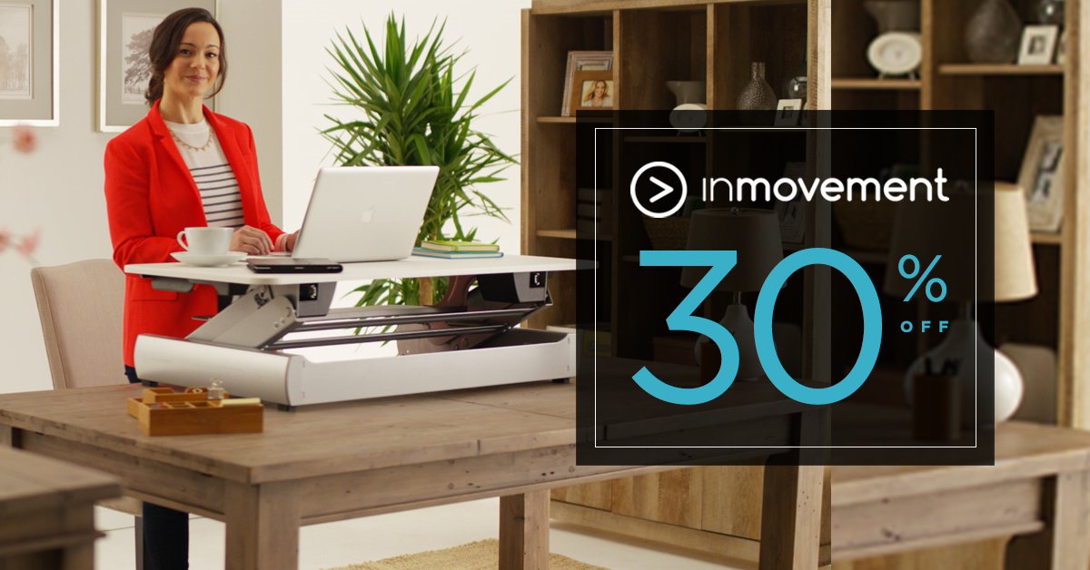 JoinInMovement's tweet image. Black Friday is lasting all weekend long! Give the gift of a healthy workspace this holiday season. bit.ly/2asst0K