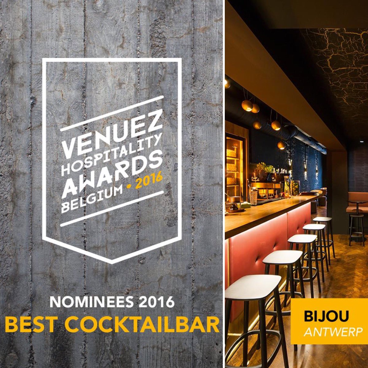FlowsProjects's tweet photo. Bijou Cocktail Bar is nominated for 'Best Cocktail Bar' by #venuez - Concept &amp; Interior by Flows Projects
 #Cocktails #Bar #Interior #Design https://t.co/L9UJUGW24z