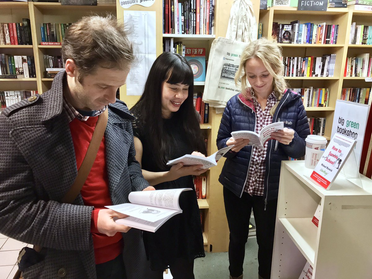 RiccardoSai's tweet photo. Great @exammagichelp #michaelwarwick #booklaunch last night at @Biggreenbooks with  @MayaSapone @Ivoneame @ChiaraDAnnaAct @ElasticTheatre https://t.co/2vMkSX4Emv