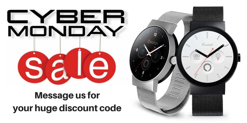 imcowatch's tweet photo. Have you missed our Black Friday sale? No worry - the Cyber Monday deal is coming! Just message us for your huge discount code on #CoWatch. https://t.co/WtJxfbM64r
