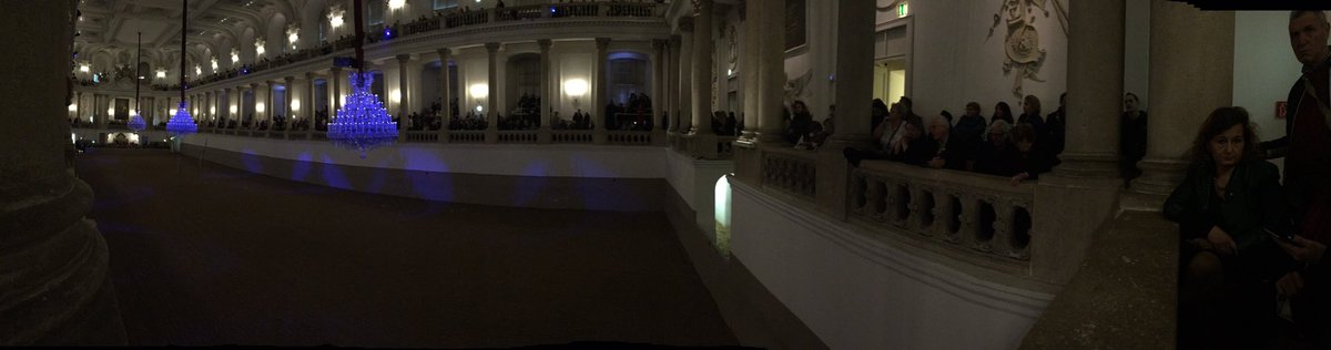 DominicKoefner's tweet photo. What a nice start at #vienna #hofreitschule. Unfortunately mobiles are not allowed and I cannot share #zumtobelgroup lighting solution. https://t.co/TvRAgHlnES
