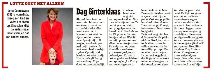 lottedebrouwere's tweet photo. Column. @Nieuwsblad_be . Vanaf nu ook op Twitter. #sinterklaas https://t.co/W7O3awXEC2
