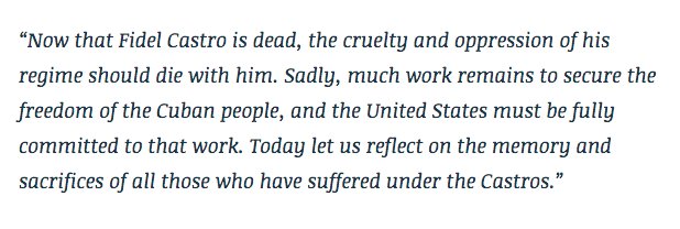 SpeakerRyan's tweet photo. Now that Fidel Castro is dead, the cruelty and oppression of his regime should die with him. 

My full statement ↓ https://t.co/O1nnKT8hKS https://t.co/RtZW7Od2zS
