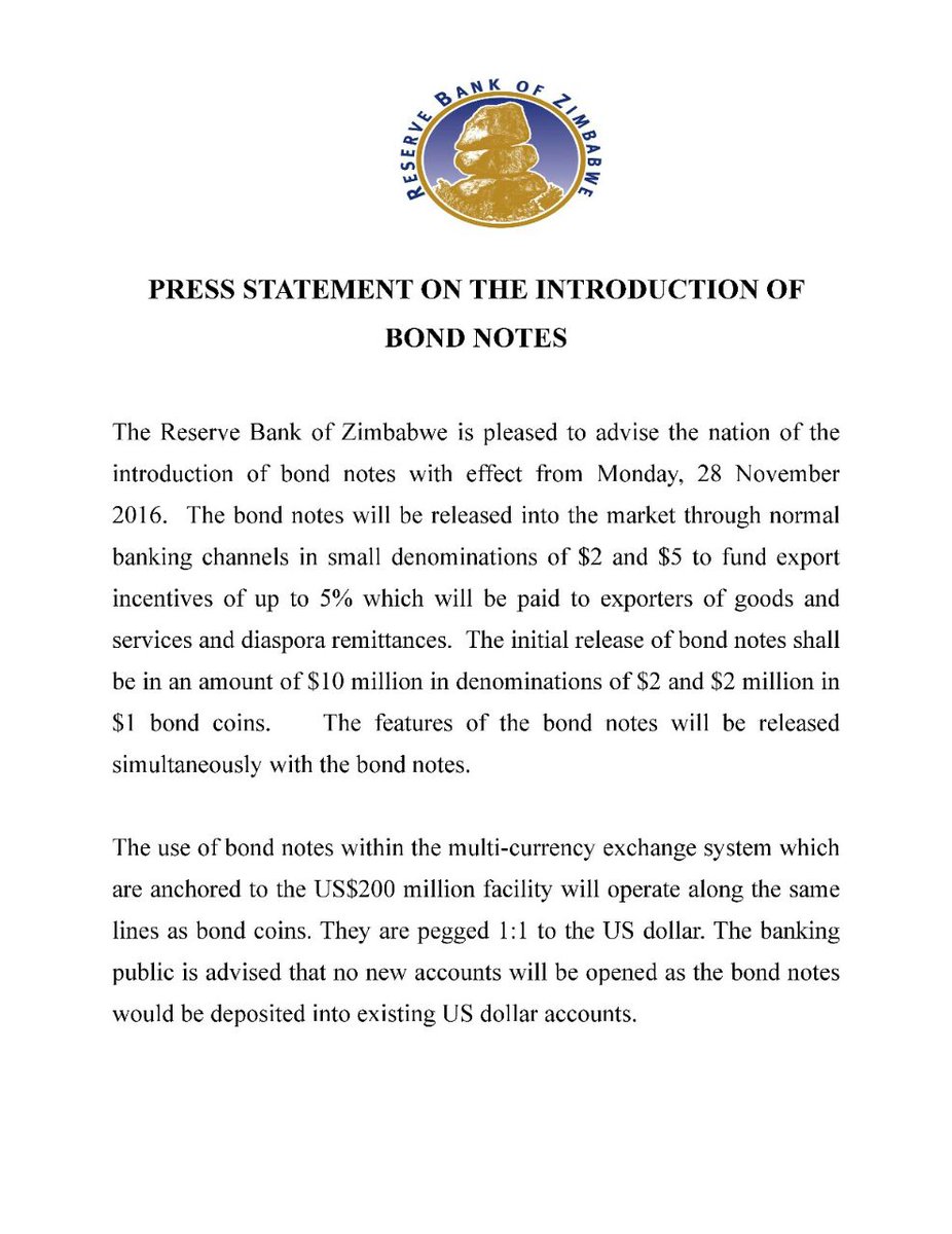 TendayiManyange's tweet image. Back to #BearerCheques? So this #BondNote is 1:1 to the US$ but it's neither a currency nor commodity?Lol @maDube_ @ZvomuyaPaul @Wamagaisa 👇