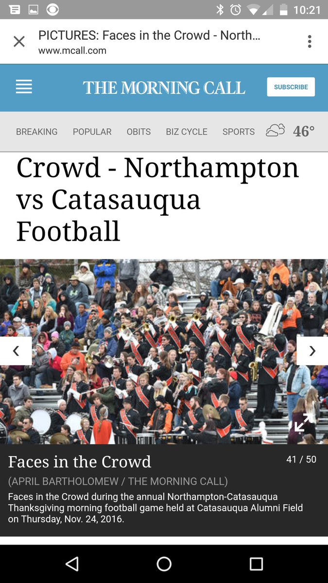 JBKnoxy's tweet photo. Northampton beats Catasauqua on Thanksgiving Day, and I was there. Do you see me? Congratulations K-Kids Football! https://t.co/lovffc7E2F