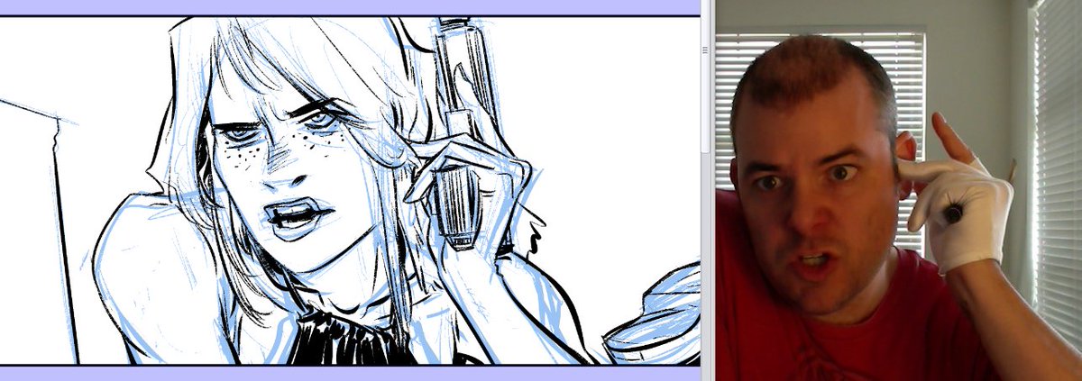 nathanfoxy's tweet image. #SKETCHofTHEday Cuz art TOTALLY imitates life. ;) #WIP #PitchWORK #ReferencePROCESSpic
#StayTUNED!