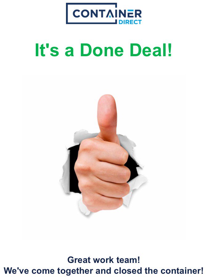 containerbuys's tweet image. It's a done deal ! Some of our containers are now closed. Check our site for more fabulous deals. ow.ly/ICY7306y4RJ