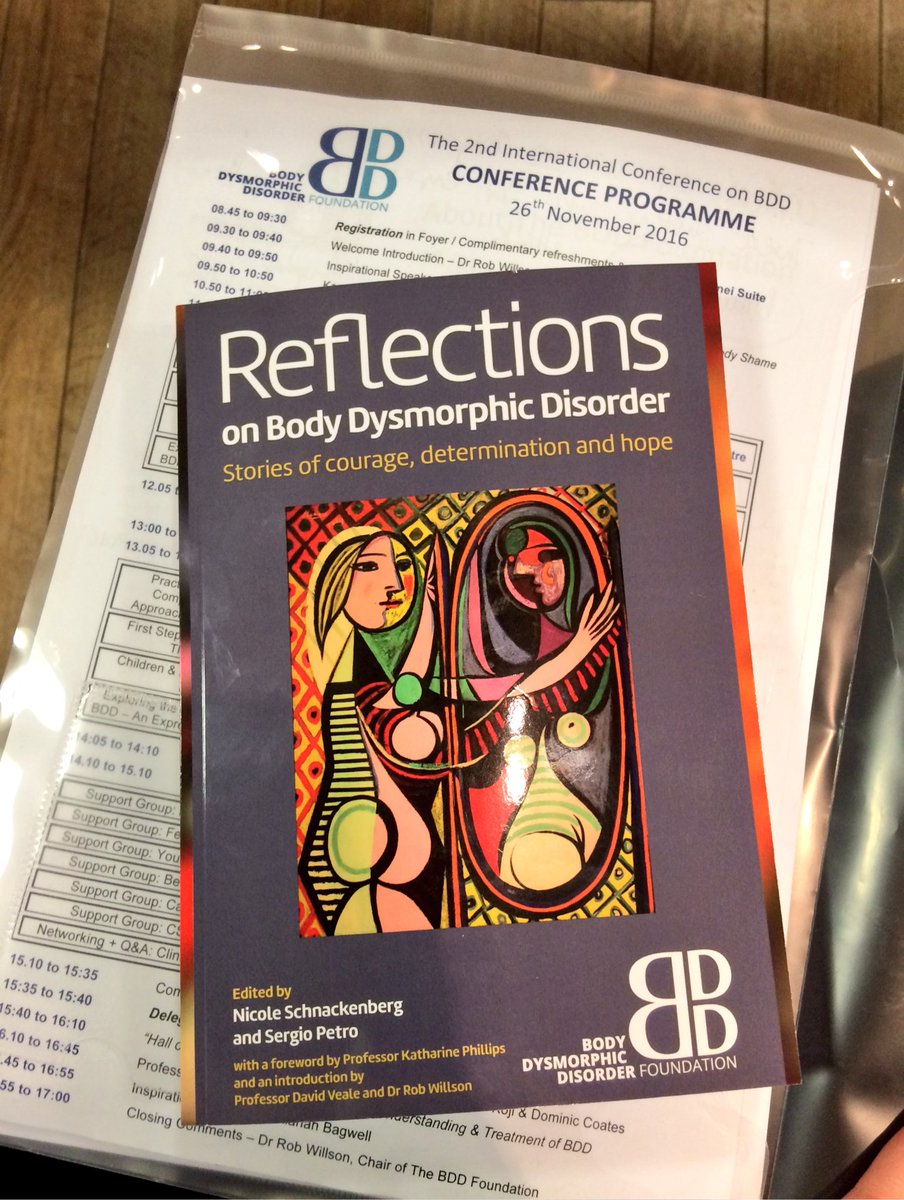 LizAtkin's tweet photo. Very proud to be a contributor with 30 others to a new book on Body Dysmorphia. Thank you @BDDFoundation #BDDF2016 #skinpicking https://t.co/qhuOfsRuje