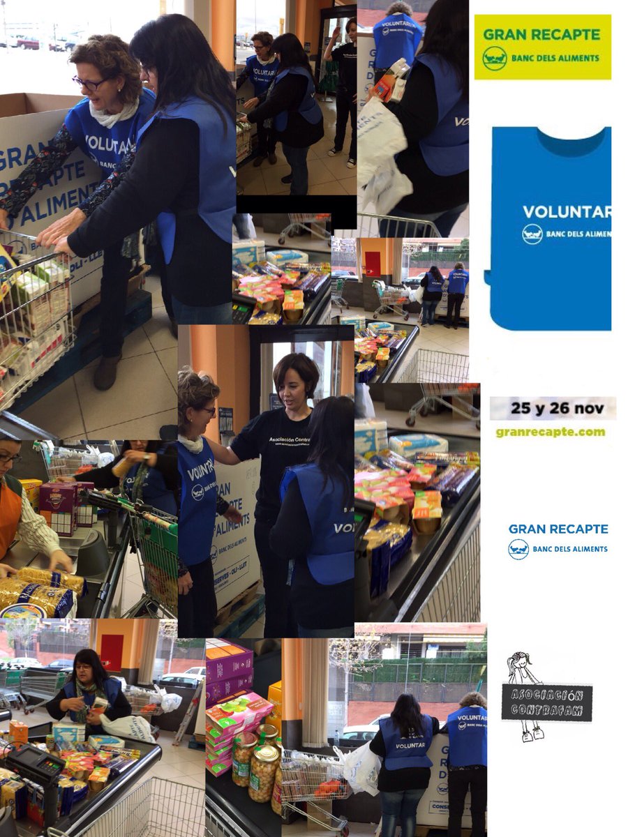 AsoContrafam's tweet photo. Colaborado otro año más con la campaña Gran recapte del Banco de alimentos. https://t.co/1xmZE056rn