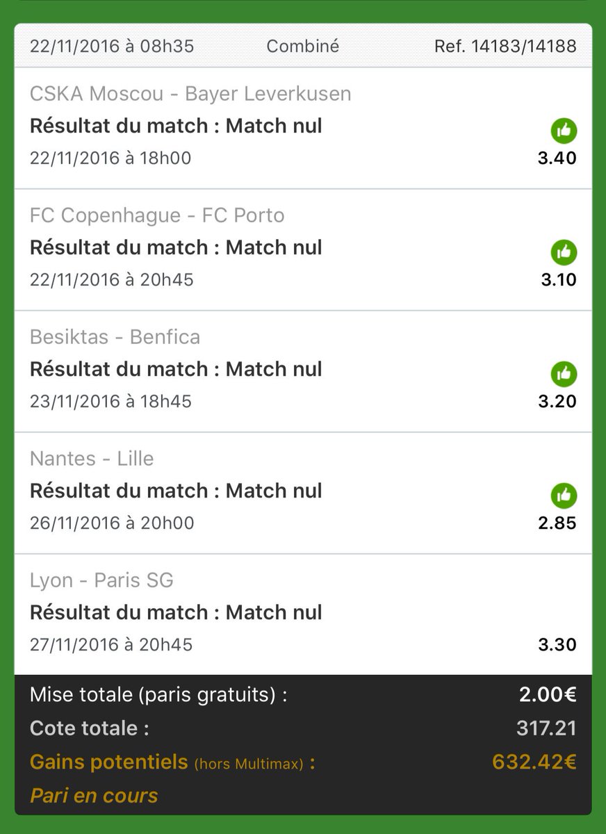 Toujours en course 🙏🏻
 >>>> goo.gl/160bK5
#TeamParieur