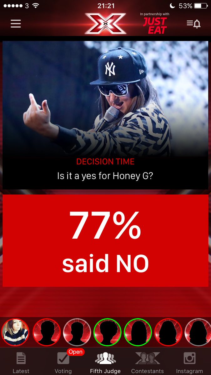 c_marierm96's tweet photo. If this percentage of people are saying no, who the hell is voting for her?! #XFactor #fifthjudge https://t.co/De8ZGucMeZ