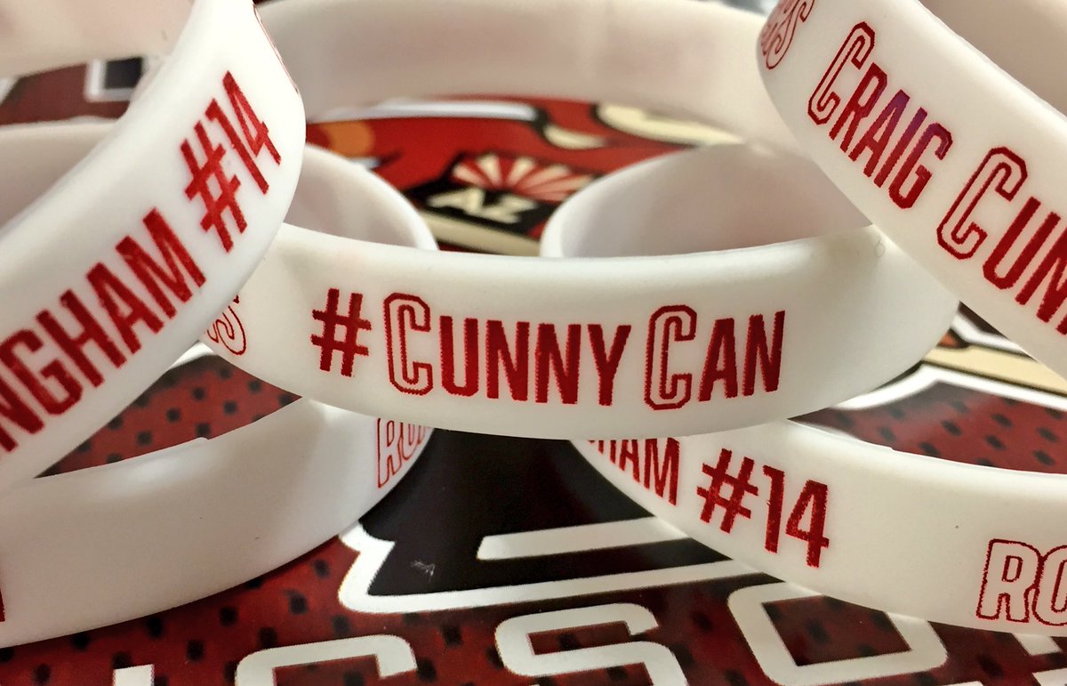 #CunnyCan wristbands for tonight's game.

BE THERE: bit.ly/2fi7Xkx