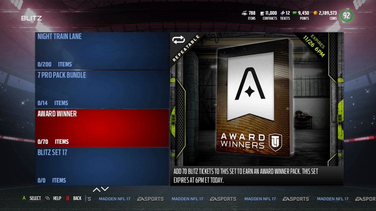 GameSpot_Sports's tweet photo. Blitz Set 16 is 70 Blitz Tickets for an Award Winners Pack:
. https://t.co/fAteVeVvSX
