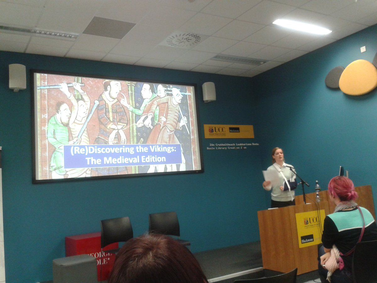 UoNCSVA's tweet photo. Our own @Aya_VR talking about medieval reception of Viking and Scandinavian culture. https://t.co/KKIK6pDj9Y